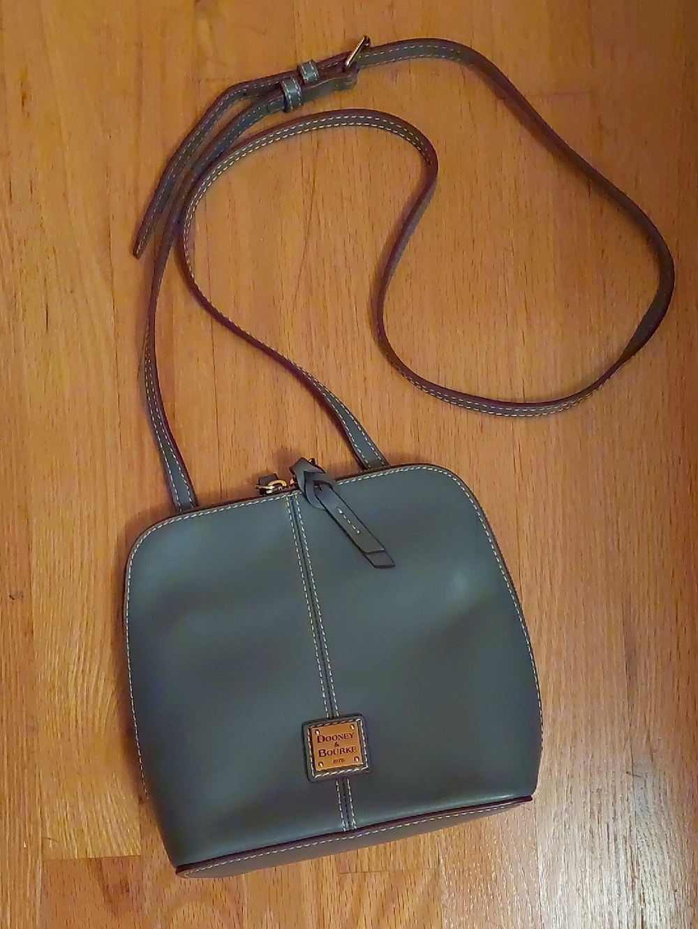 Dooney & Bourke Trixie Crossbody in Smooth Slate Leather